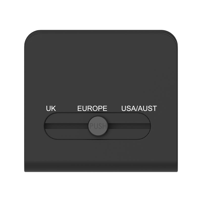 GoTo International Adapter with Dual USB-A Ports (US/EU/AU/UK)