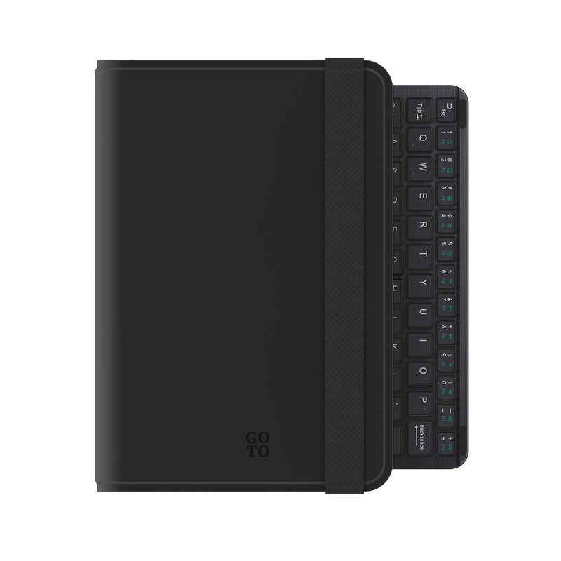 Tablet Folio Case with Keyboard, Universal 7-8" Tablets Black