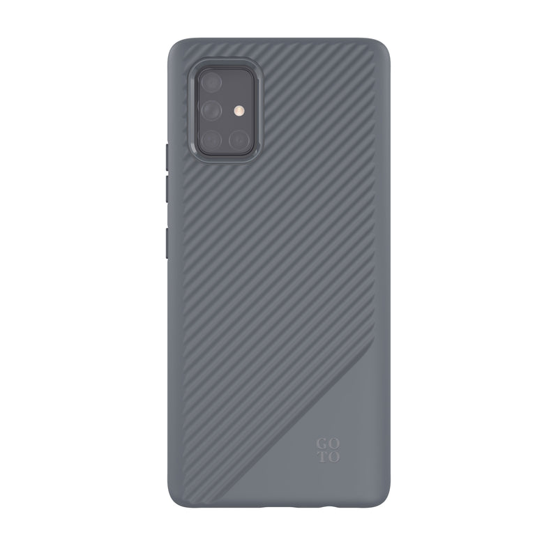 Samsung Galaxy A71 Fine Swell 45 Case Graphite Gray